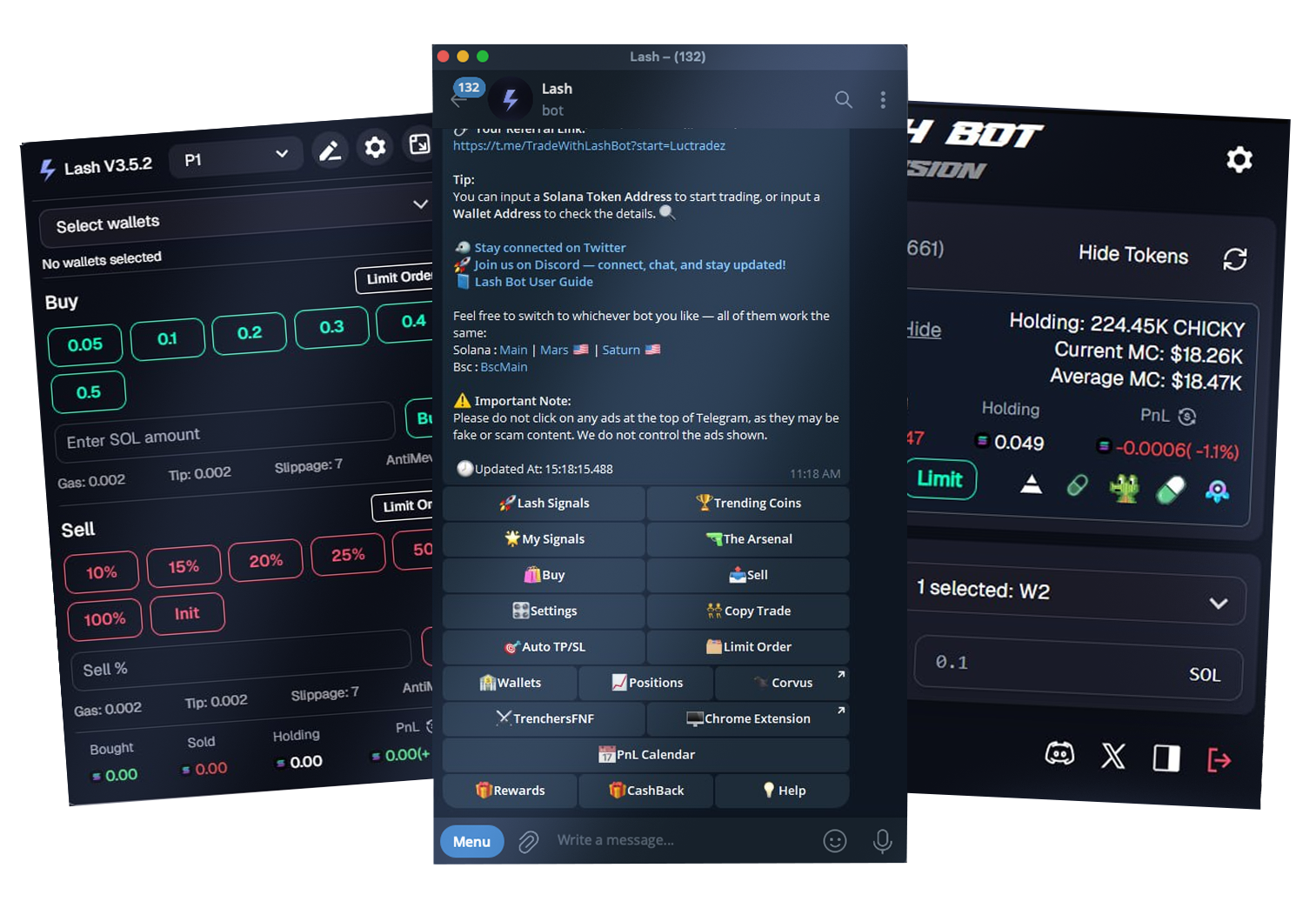 Lash Trading Bot Interface